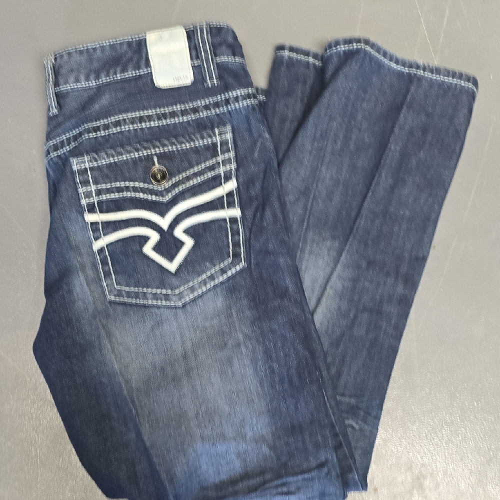 Mens 36x30 HELIX RELAXED BOOTCUT JEANS